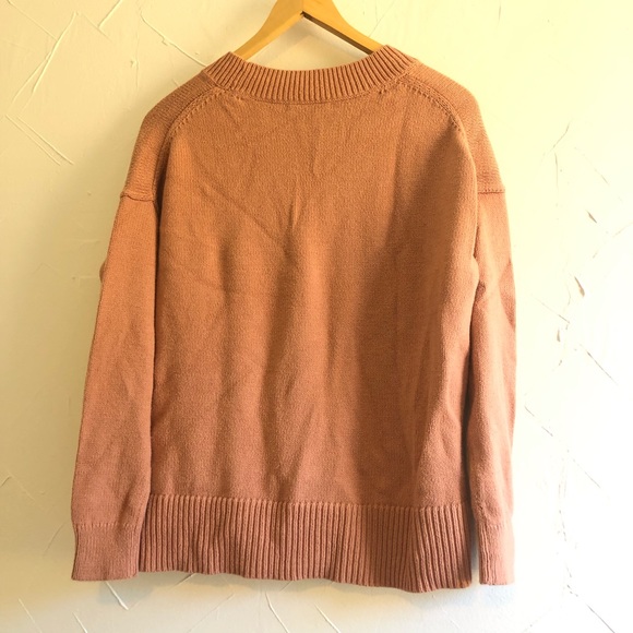 Madewell Brownstone Side-Button Sweater in Dusty Clay Size XS - Picture 7 of 7